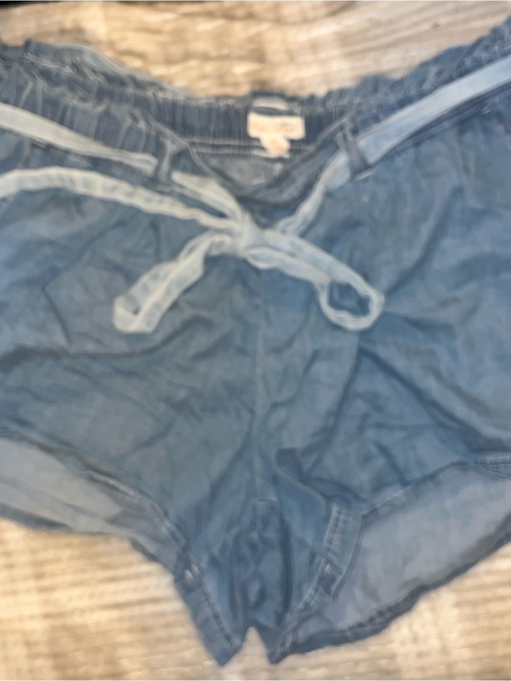 Red Camel Light Blue Drawstring Casual Shorts